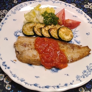 ♡魚のムニエル　さわやかトマトソースかけ♡